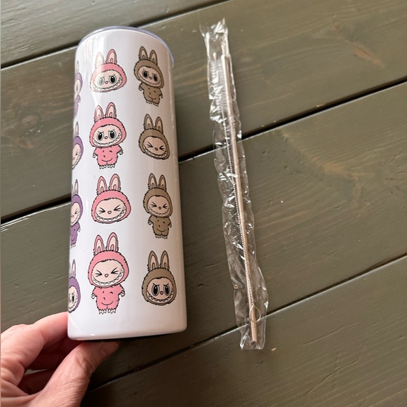 Other - Labubu Stainless Steel 20oz Tumbler with Lid & Straw